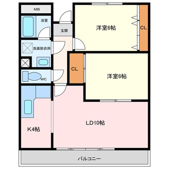 間取図 ビューテラス富貴