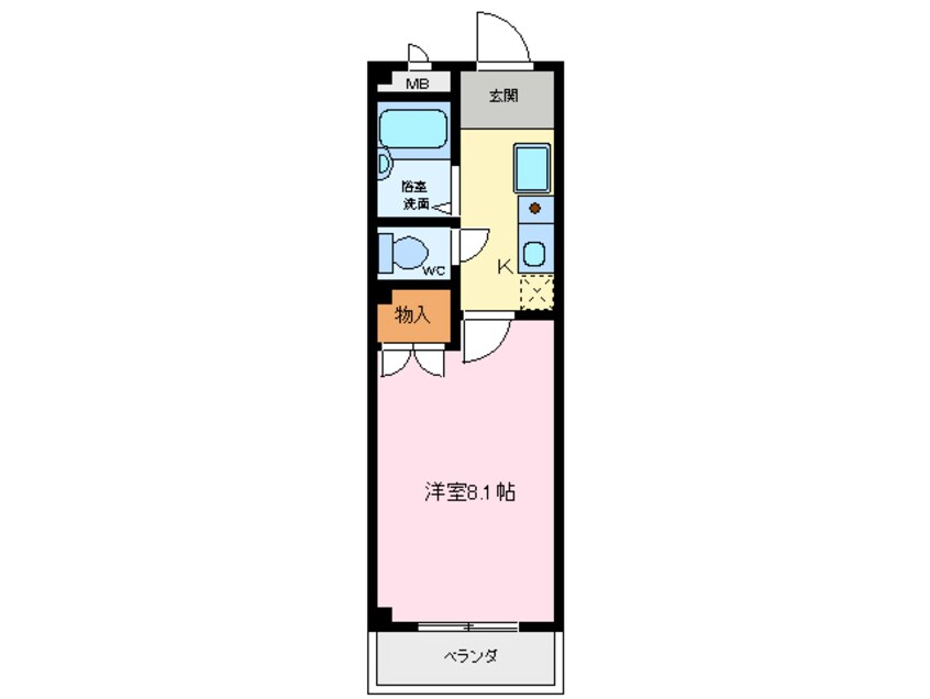 間取図 マンションメゾンエール千鳥