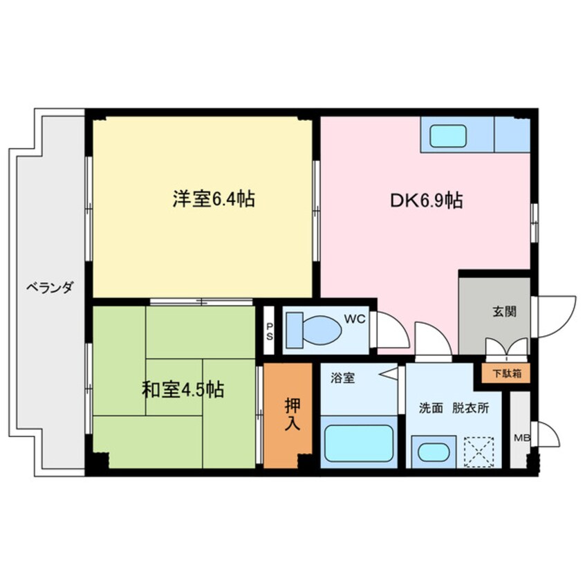 間取図 パークヒル新知