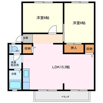 間取図 サンビレッジ・原