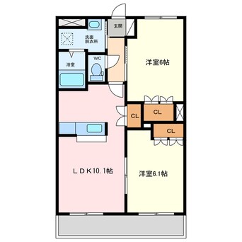 間取図 グランディール東海