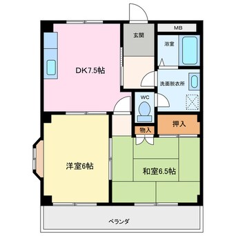 間取図 グランドゥール根崎