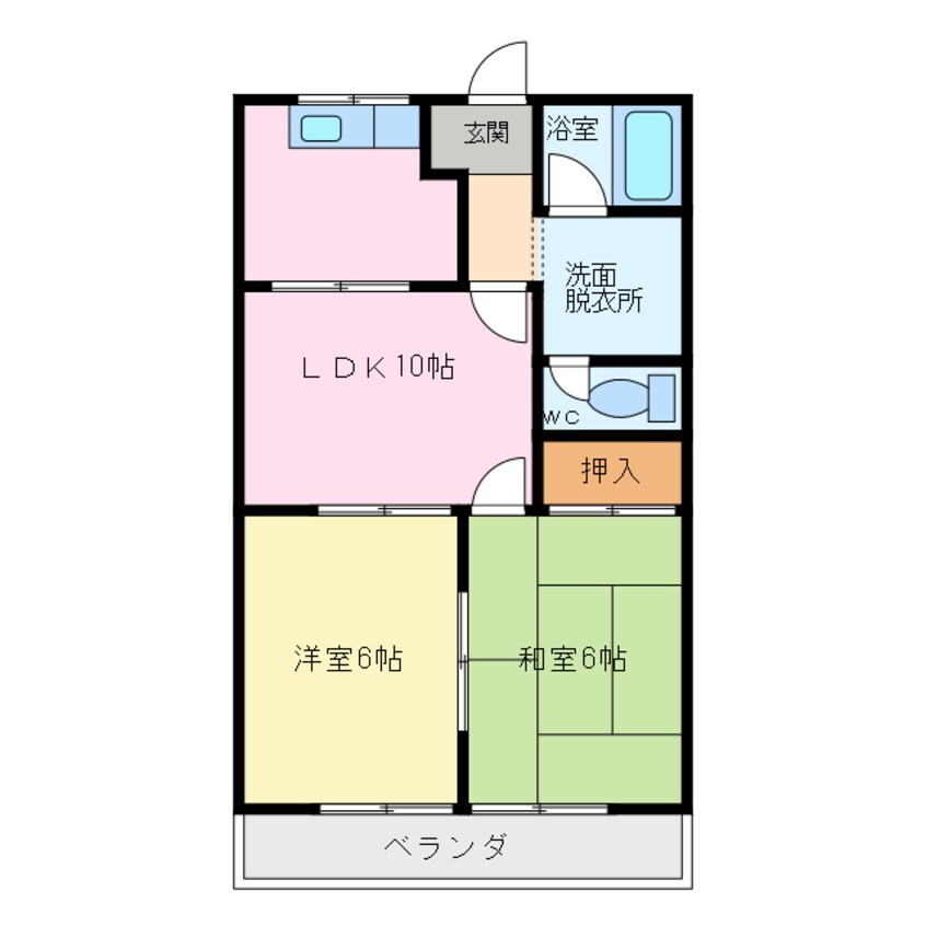 間取図 ソレイユ新舞子