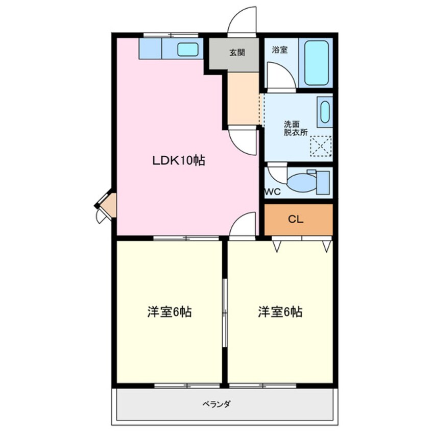 間取図 ソレイユ新舞子