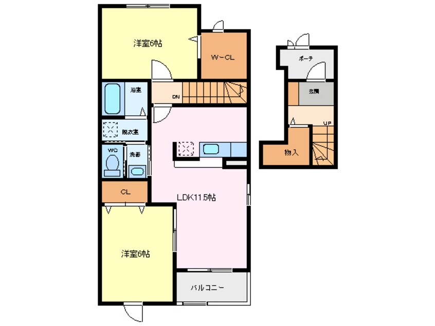 間取図 ラシーヌⅡ