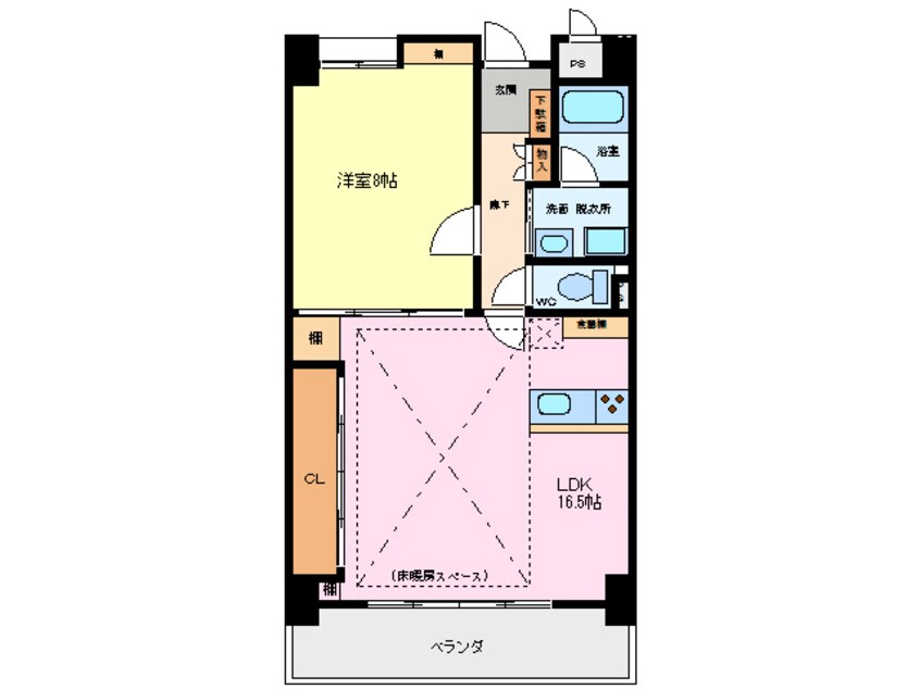 間取図 にしの台ヒルズ