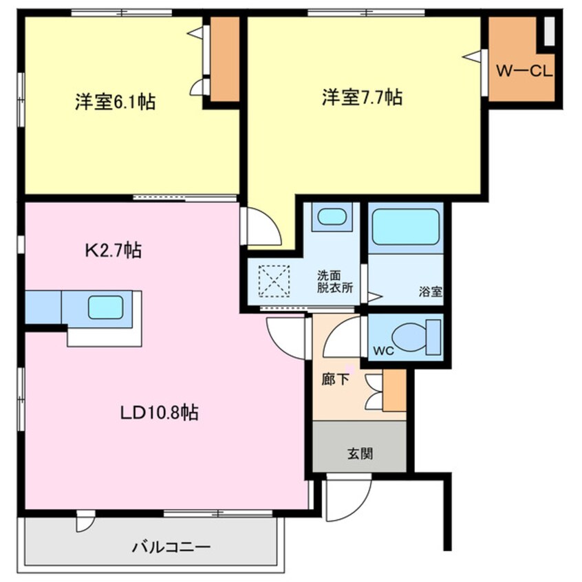 間取図 クレール モリ　Ｎ