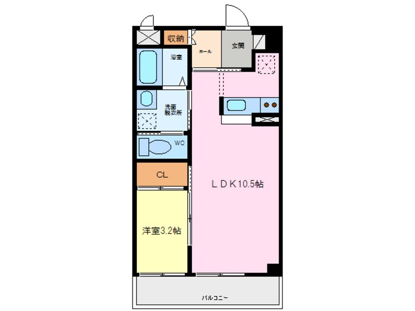 間取図 カーサコモダ新舞子