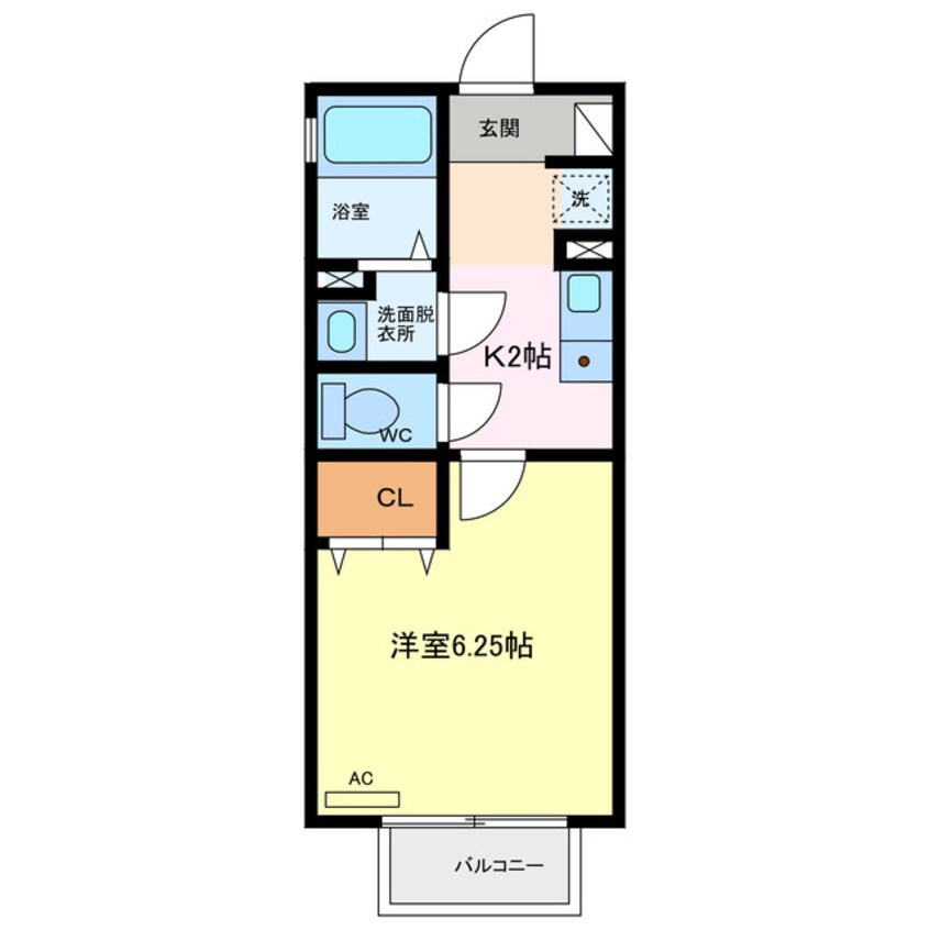 間取図 セジュール富木島