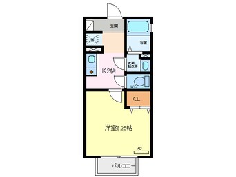 間取図 セジュール富木島