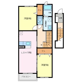 間取図 シャトル梅ノ木