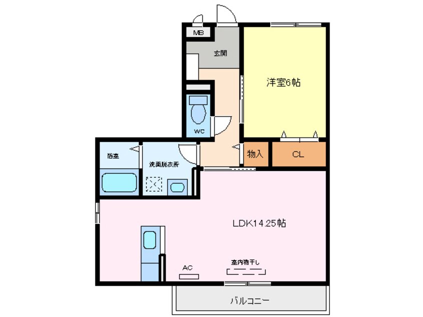 間取図 カーサコモダ新舞子　　Ｃ