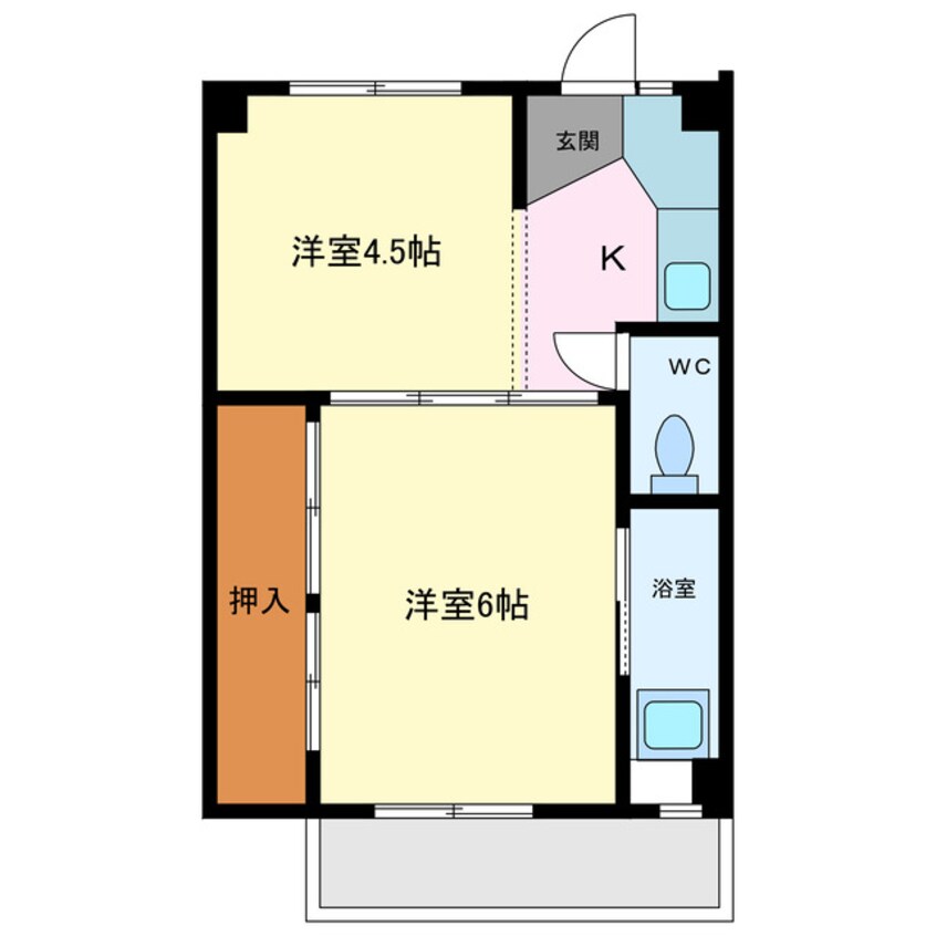 間取図 ビレッジハウス藤島