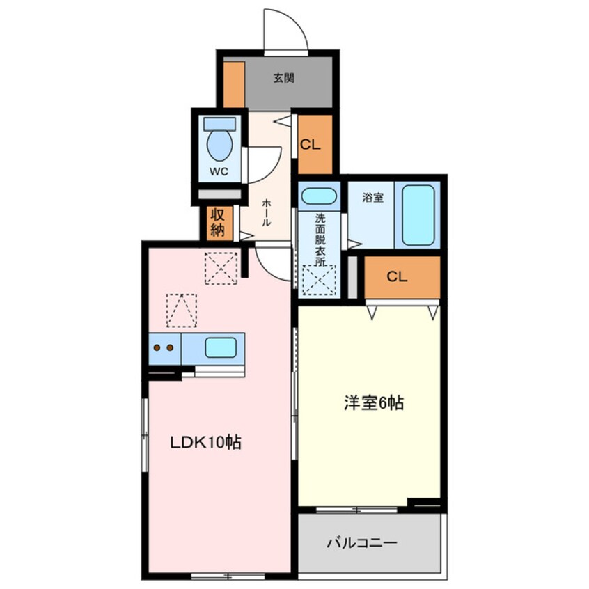 間取図 プレッソ朝倉　A