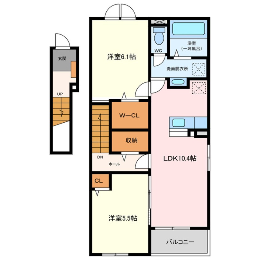 間取図 クレール