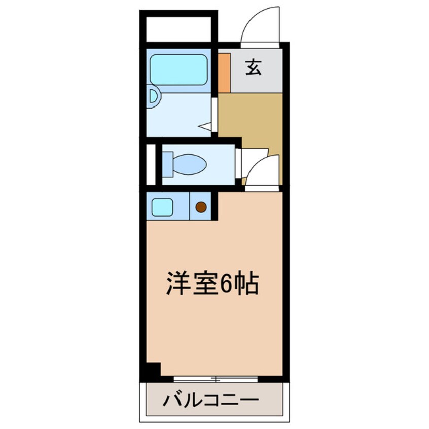 間取図 エイチ・ツー・オー河内長野