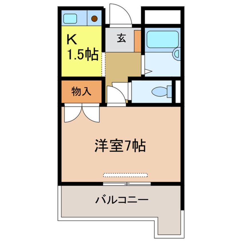 間取図 エイチ・ツー・オー河内長野