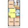 グリーンハイツ芝 3LDKの間取り