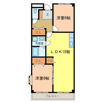 間取図 グリーンハイツ芝