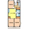 グリーンハイツ芝 3LDKの間取り