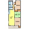 リトルバレイA棟 3LDKの間取り