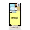 ドムス河内長野 1Rの間取り