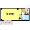 ドムス河内長野 1Rの間取り