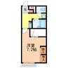 スタンドアップ錦町 1Kの間取り