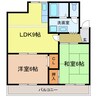 ローズホール 2LDKの間取り