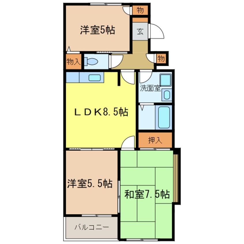 間取図 サンモール