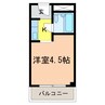 千代田シングルコート 1Kの間取り