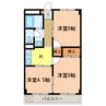 椋本マンション 3Kの間取り
