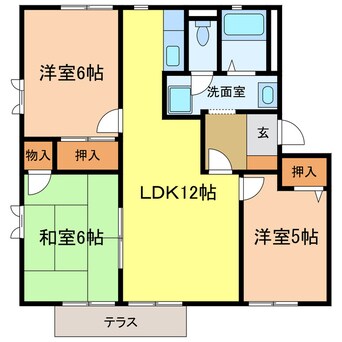 間取図 クレールハイツ