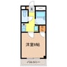 ラフィネアルブル 1Kの間取り