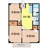 ガーデンハウス 3DKの間取り