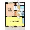 マーベラス 1LDKの間取り