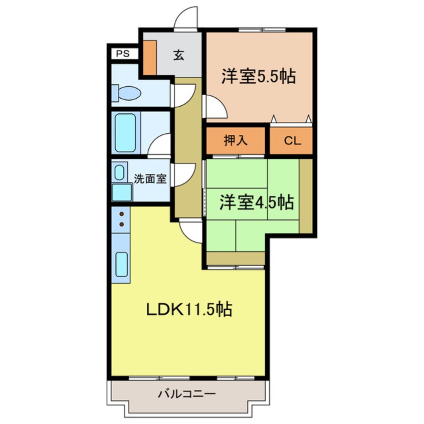 間取図 パークヒルズ千代田