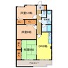 パークヒルズ千代田 3DKの間取り