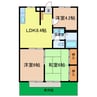エステートピア楠 3LDKの間取り