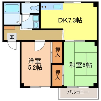 間取図 エステートピア　ウラタ