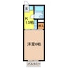 Ｃｏｍｆｏｒｔ　恵 1Kの間取り