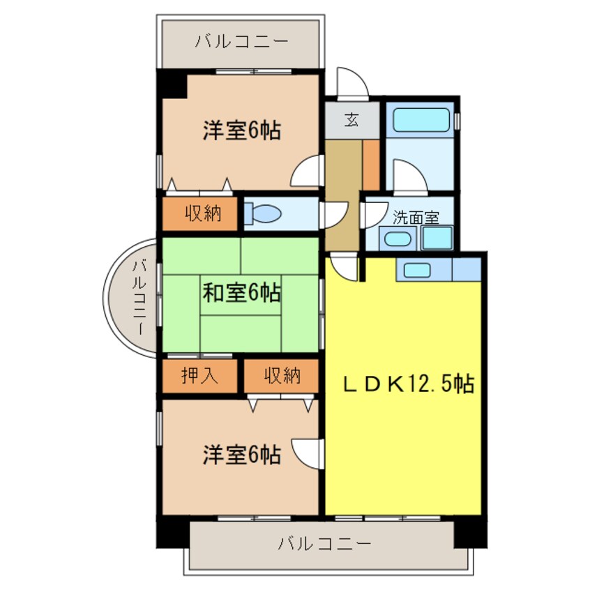 間取図 メゾンアザレア