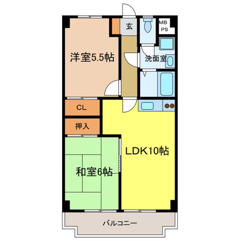 間取図 リビオ金剛