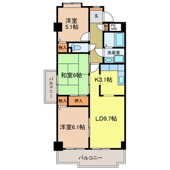 間取図 アルシモンテ滝谷