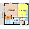 トリニティグレース 1DKの間取り