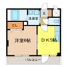 トリニティグレース 1DKの間取り