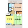 末広マンション 2DKの間取り