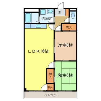 間取図 メゾン宮阪