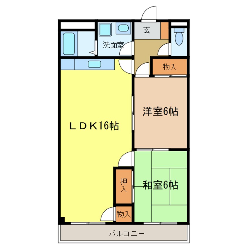 間取図 メゾン宮阪