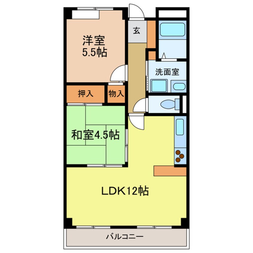 間取図 クレアヤマモト